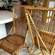 Paire de chaises en rotin années 50/60