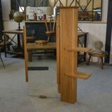 Wall shelf with adjustable mirror by Guillerme et Chambron for Votre Maison 1960's