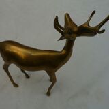 Deer, animal brass, vintage 70s