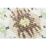 1970s Vintage Turkish Handmade Wool Beige Oversized Area Rug 208x295
