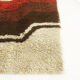 small vintage 70s modernist DESSO carpet rug Flower Power | mid century modern eames era 70s op art  65x130cm