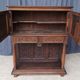 Renaissance oak carved buffet cabinet