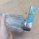 Pair of chrome Space Age wall lights