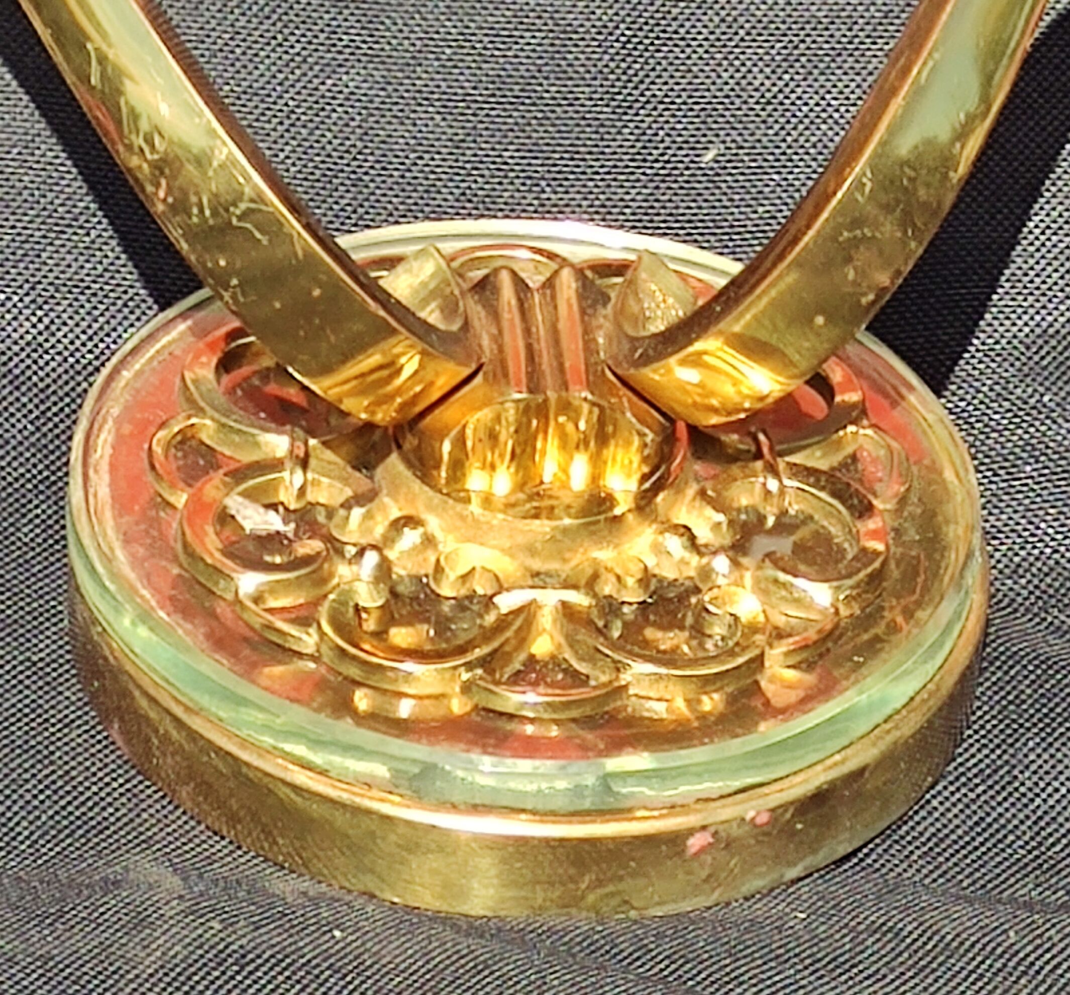 Pair of bronze and glass/neoclassical wall lamps