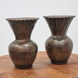 Pair of copper vases