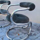 Rare set of 4 armchairs / chairs Rudi Bonzanini for Tecnosalotto