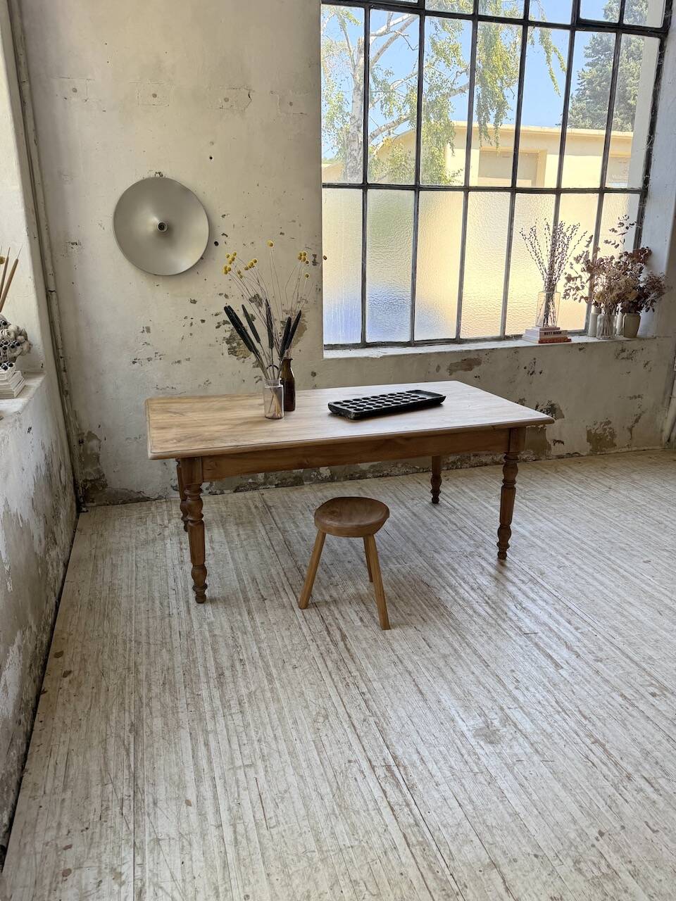 Walnut bistro farmhouse table 180cm