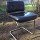 Pair of vintage armchairs 70 black
