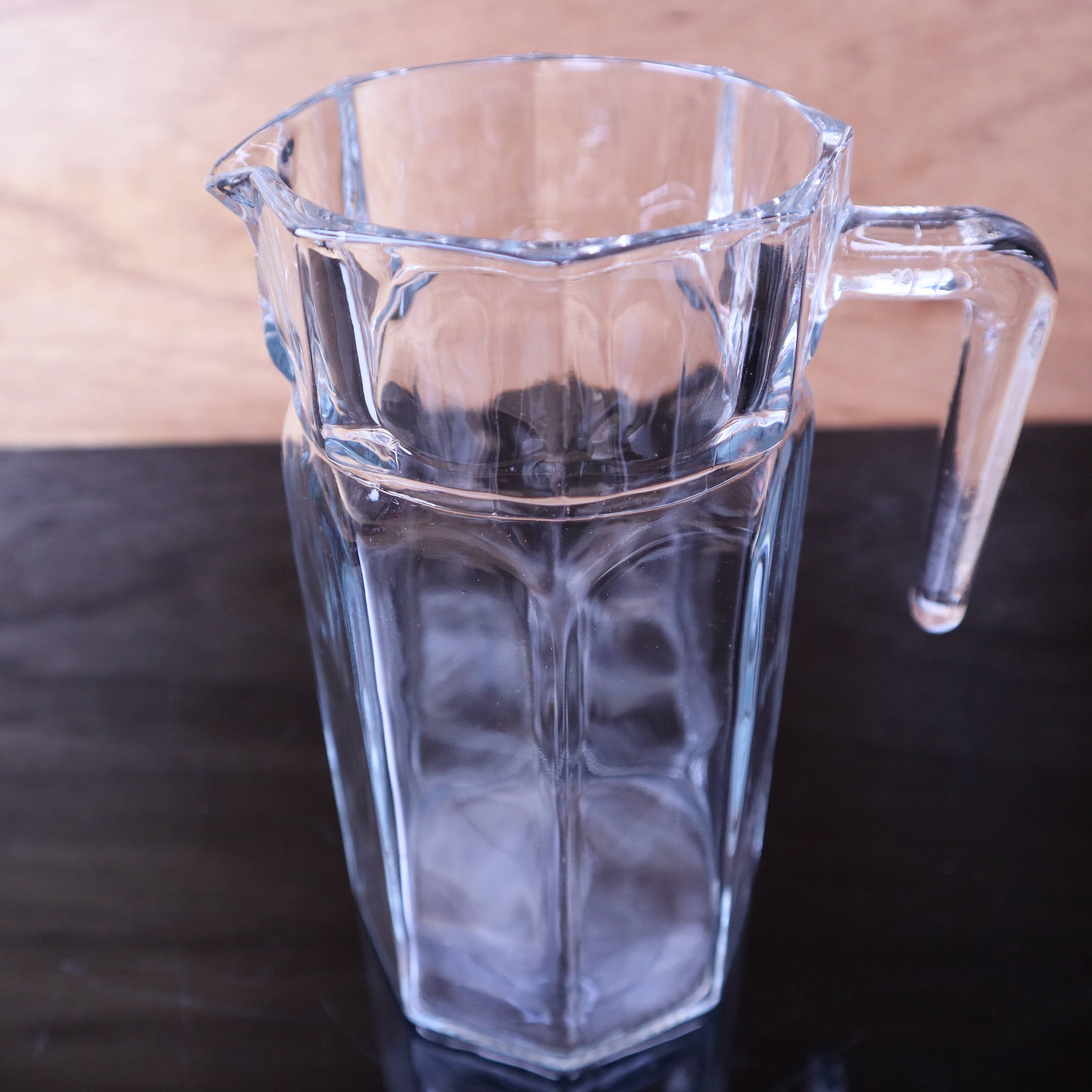 Vintage crystal pitcher by Cristal d'Arques-Durand.