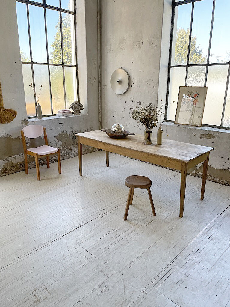 Oak and pine farm table 2m