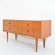 Small Scandinavian sideboard with 4 drawers, vintage 1960.