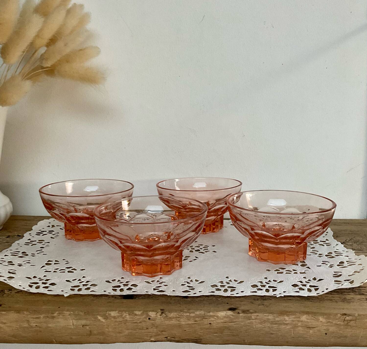 4 Rosaline champagne glasses