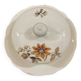 Bohemian porcelain butter dish
