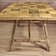 Rattan And Ceramic Dining Room Table Audoux Minnet attribution