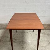 Scandinavian teak table with extension