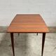 Table scandinave en teck avec rallonge