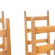 Ensemble de six chaises de salle à manger françaises à dossier haut