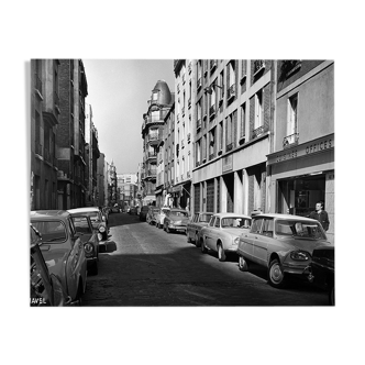 Paris in 1965 15th arrondissement rue de Javel on the day