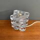Glass table lamp by Peill & Putzler 1960s Ice cube series