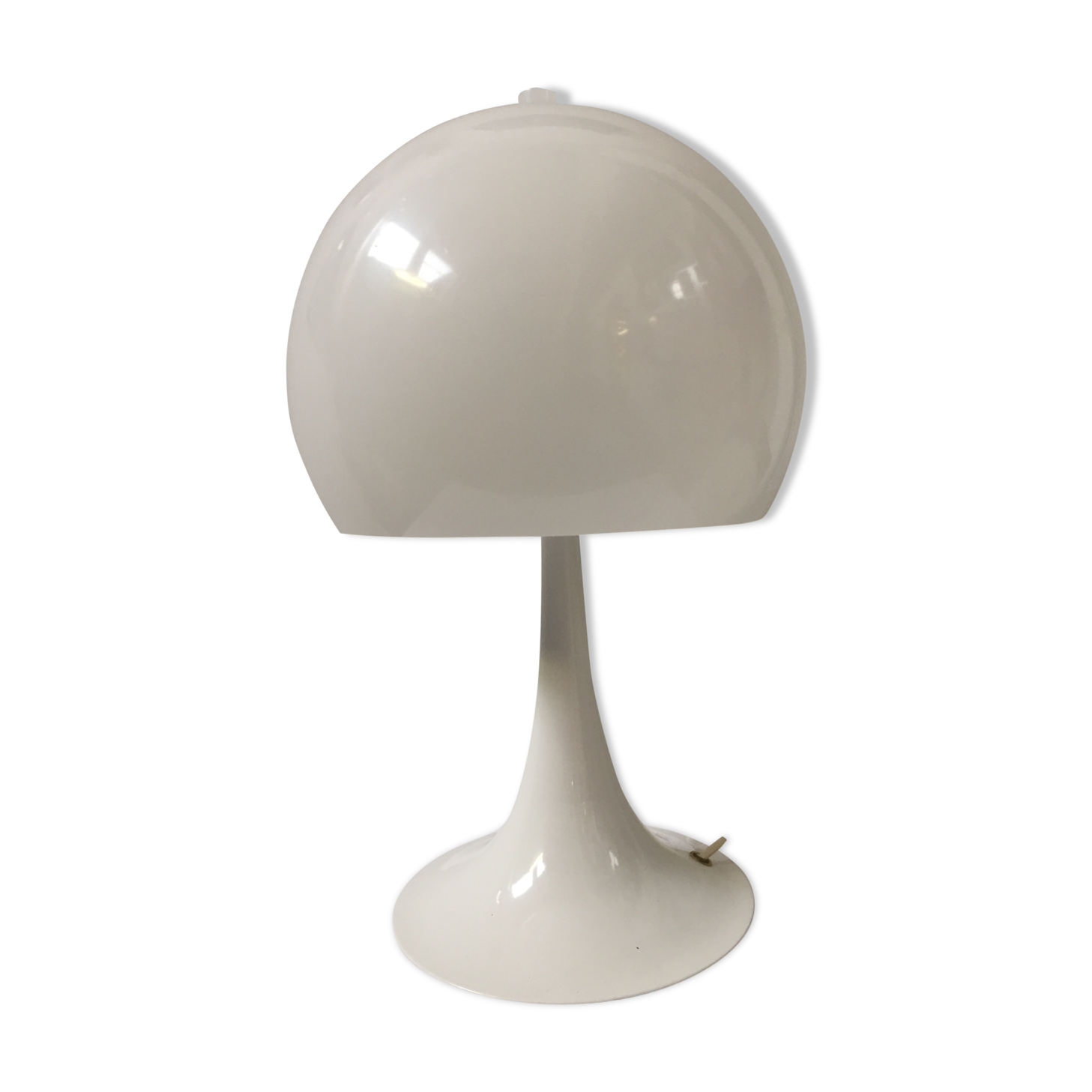 70s White mushroom lamp