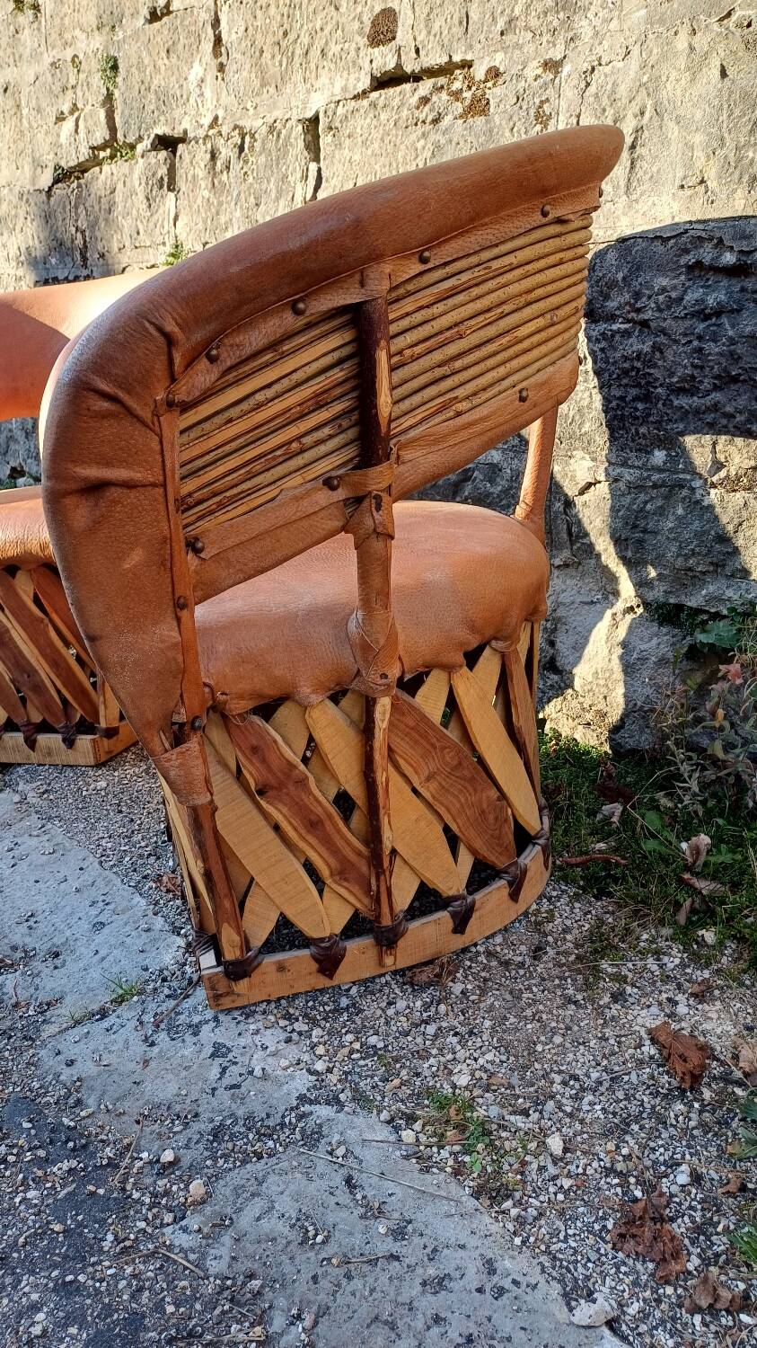 Pair of Mexican armchairs