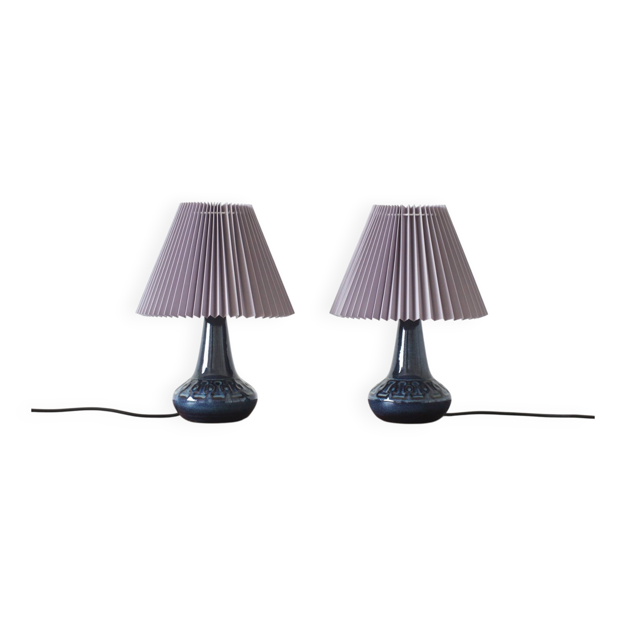Ceramic Table Lamp from Søholm Stentøj, Denmark, 1960s, Set of 2