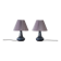 Ceramic Table Lamp from Søholm Stentøj, Denmark, 1960s, Set of 2