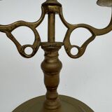 Paire de chandeliers 2 feux en bronze, XIXe