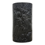 Martin Freyer Rosenthal Studio-Line bisque black porcelain op-art relief vase, 1970s