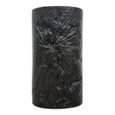 Martin Freyer Rosenthal Studio-Line bisque black porcelain op-art relief vase, 1970s