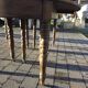12-foot round oak table with 7 extensions / 20 people