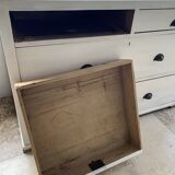 Charming old country sideboard painted in lime white