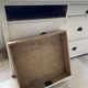 Charming old country sideboard painted in lime white