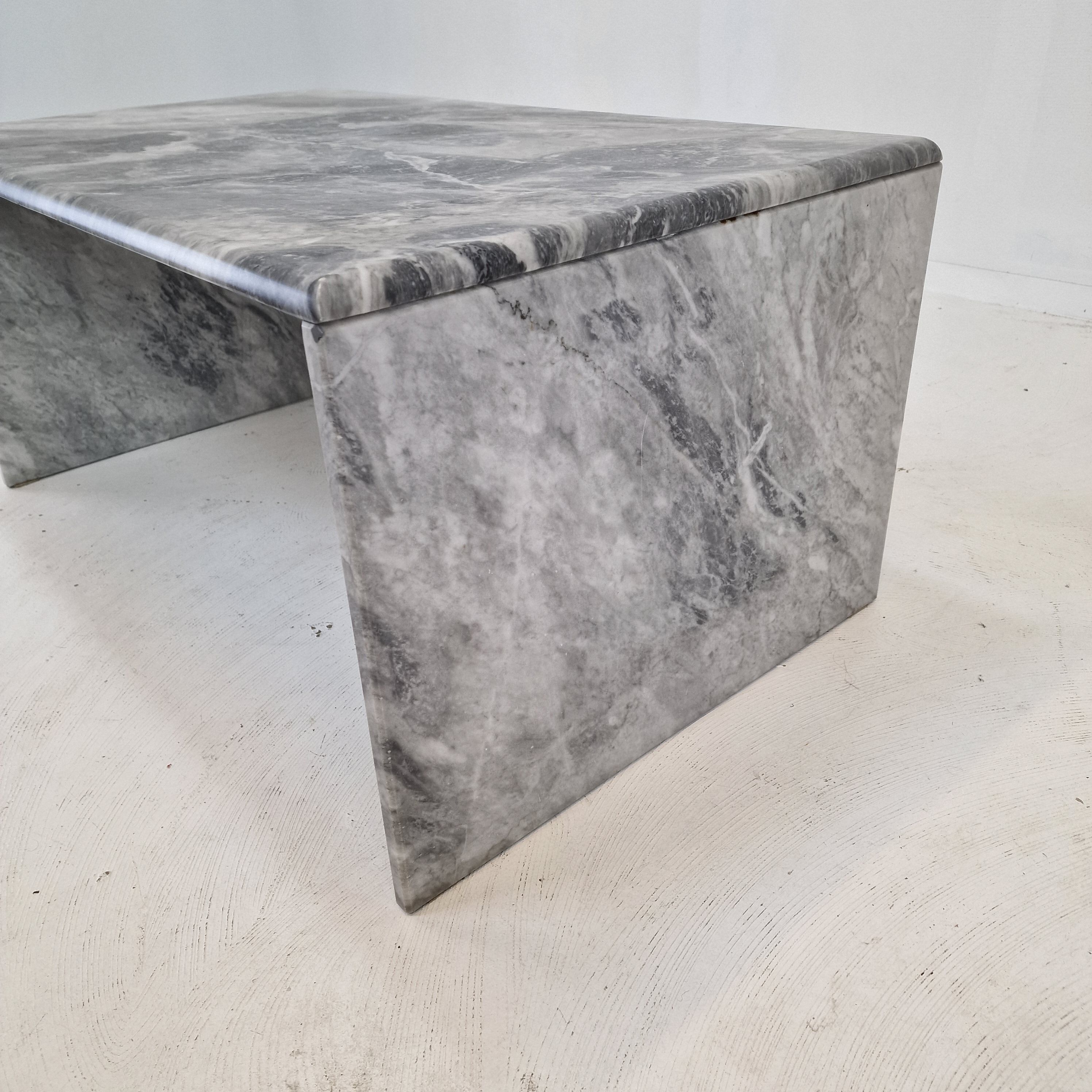 Italian marble coffee or side table, 1980s