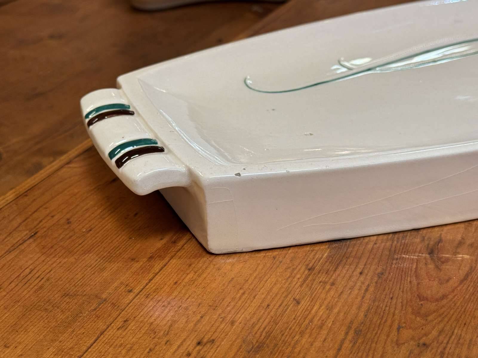 Service à langoustes en faience de Quimper des années 1930