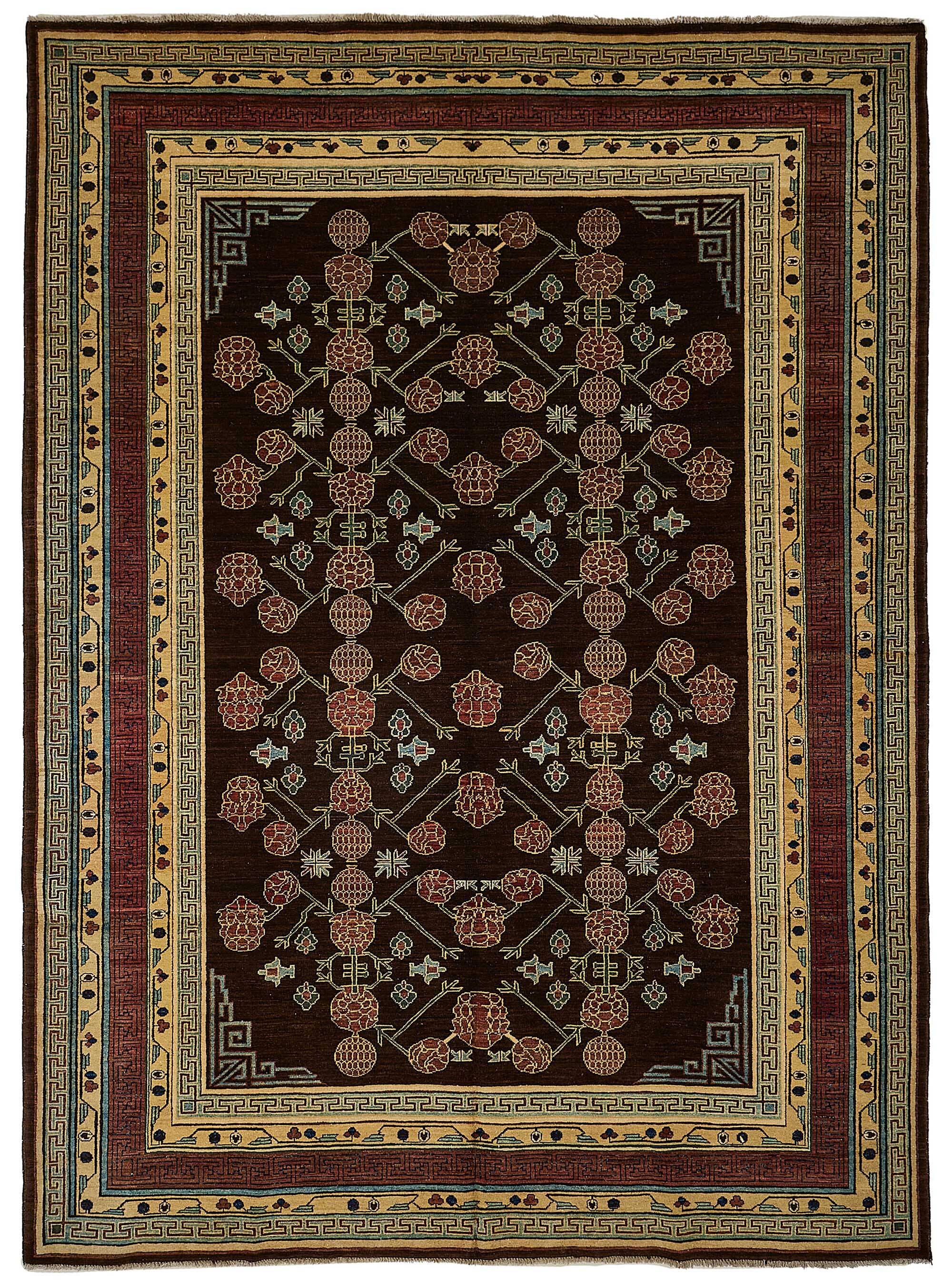 Turkish Handknotted Wool Oushak Rug 219 cm x 303 cm