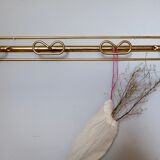Patère en métal doré des années 50