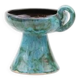 Elegant blue candlestick - Vanoise ceramic