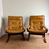 Duo "Siesta" lounge chairs by Ingmar Relling for Westnofa, 1960