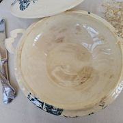 Soupière ancienne Gien Iris Terre de Fer