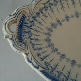 Ravier former creil earthenware and Rockery Flora model Montere