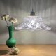 Vintage molded glass lampshade pendant light - tableware collection -