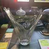 Vase en verre blanc