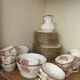 Allertone English porcelain tea service with gateau service