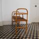 Banc en rotin vintage