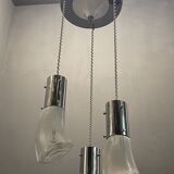 Mid-century murano glass pendant lights, 1970s, set of 2