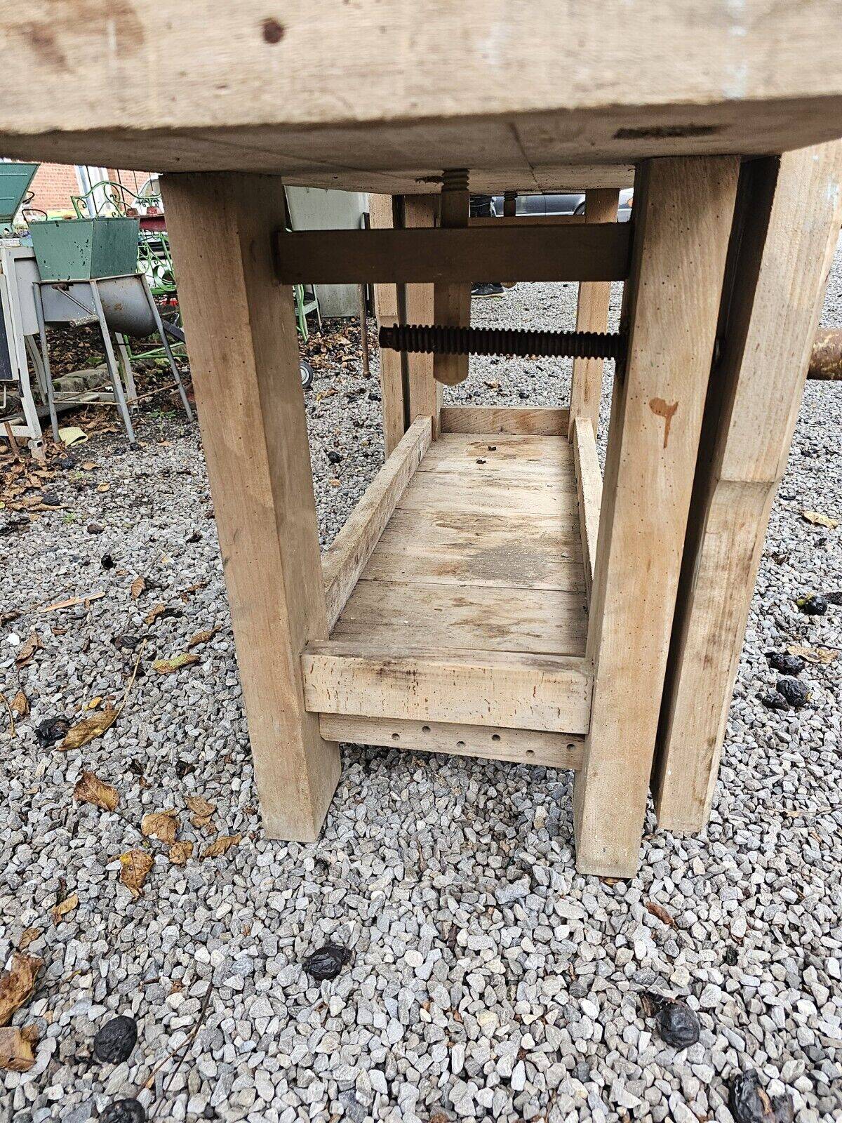 beech cabinetmaker's workbench