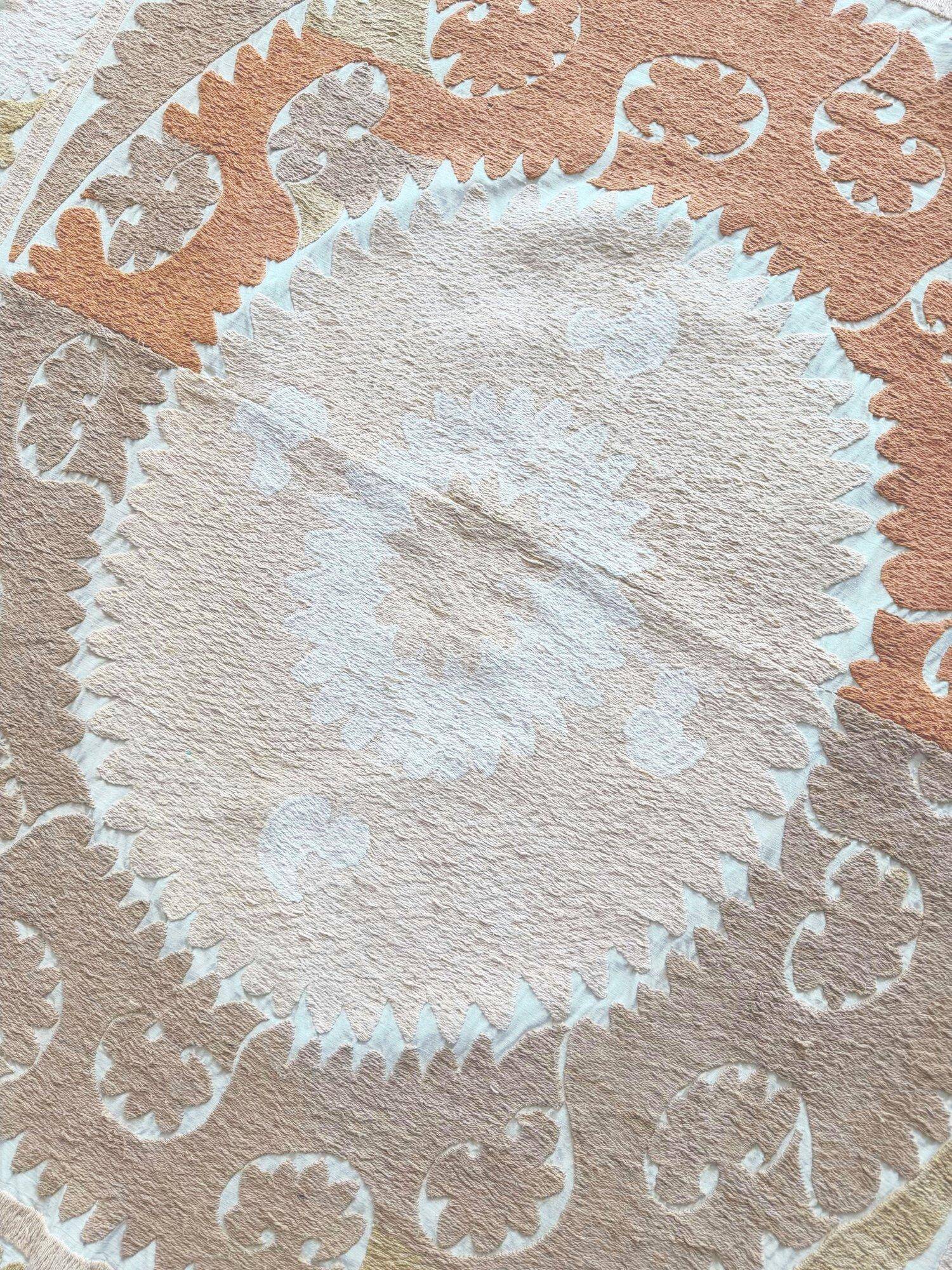 Vintage hand-embroidered tablecloth 133x143 cm