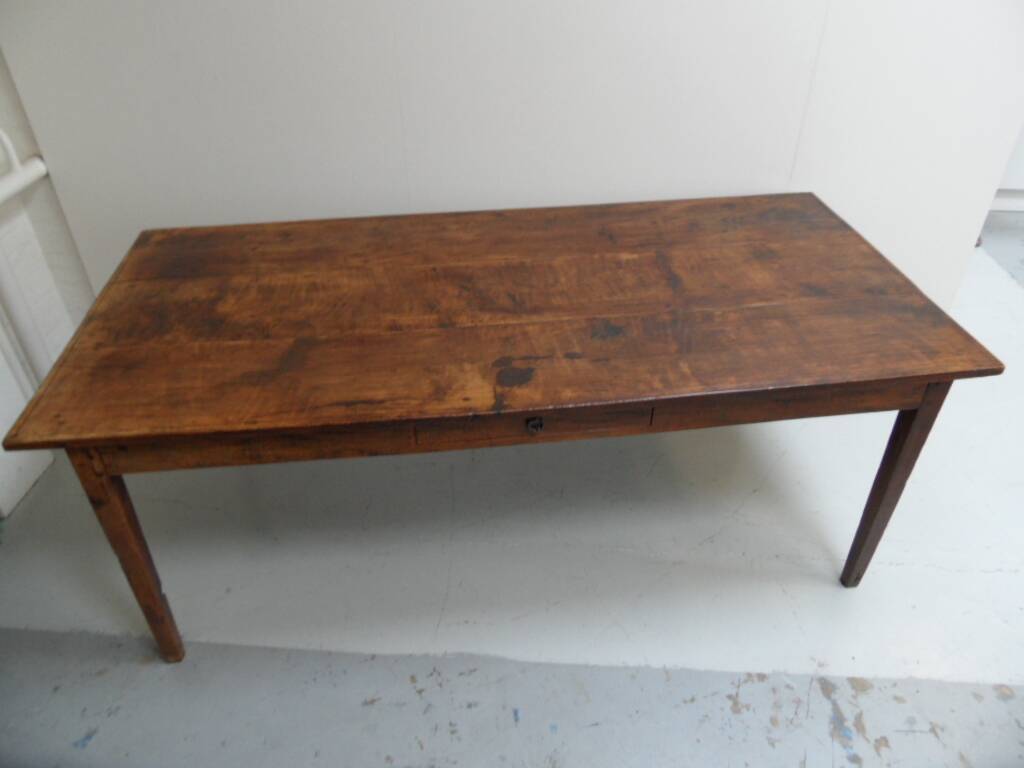 Antique French oak dining table