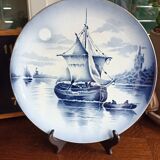 Marine decorative dish of the 30s by Saint-Amand